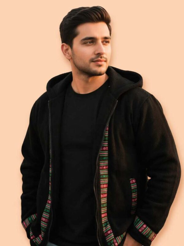 Wolen Black Vertical strip