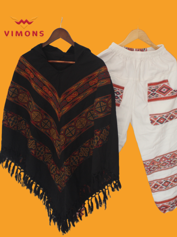 Girl's Ponchu And Lower Combo