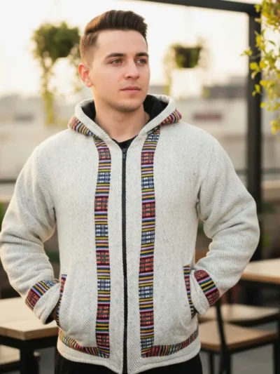 Wolen grey Verticle strip