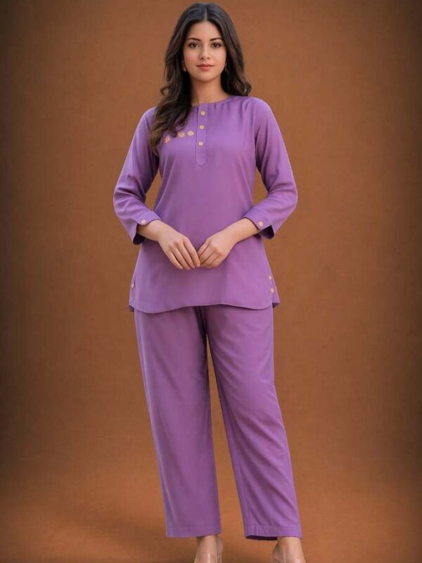 Dusty Mauve Co-Ord Set - Cotton