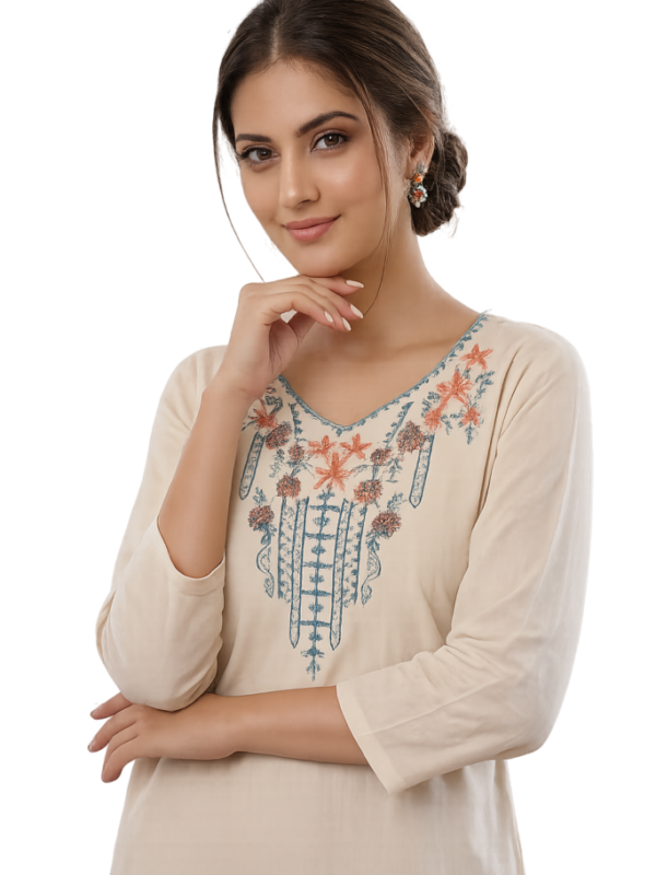 Women’s Embroidered Kurta & Palazzo Set – Elegant Ethnic Wear