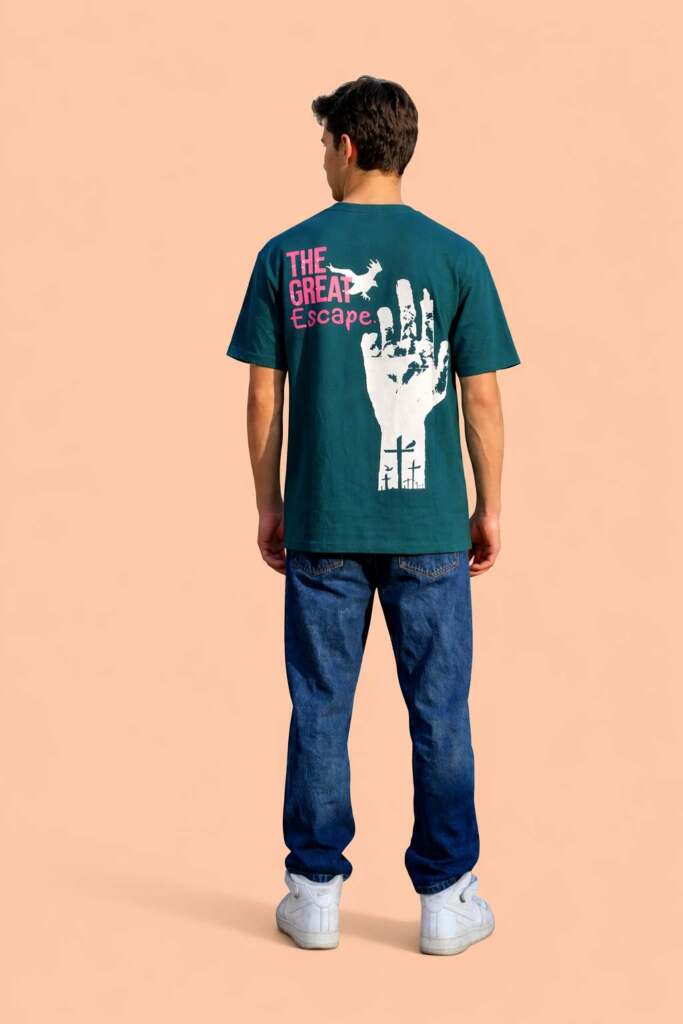 Men’s Graphic Printed T-Shirt | “Escape The Mainstream” | Premium Casual Wear - Image 2