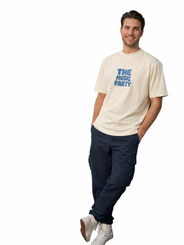 Men’s Graphic Printed Cotton T-Shirt | Music Party Theme