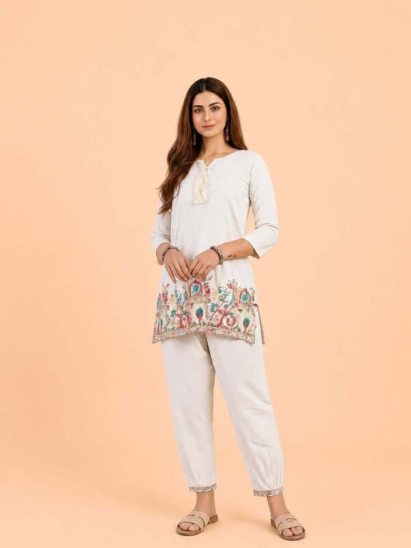 Women’s Printed Ethnic Co-Ord Set  - Cotton Blend
